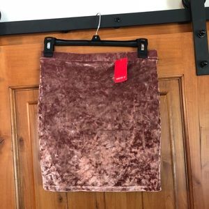 Crushed Velvet mini skirt